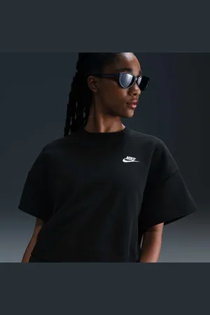 Nike Camiseta Club Fleece Crew Feminina