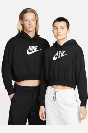 Nike Blusão Club Fleece Crop Feminino