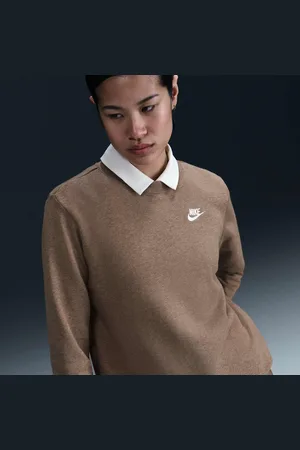 Nike Blusão Club Fleece Crew Feminino