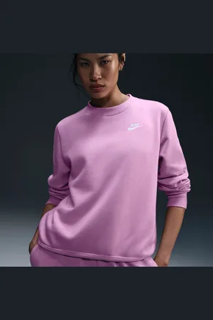Nike Blusão Club Fleece Crew Feminino