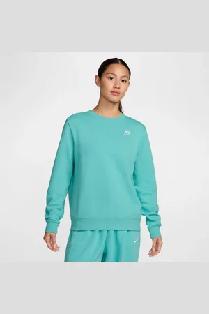 Nike Blusão Club Fleece Crew Feminino