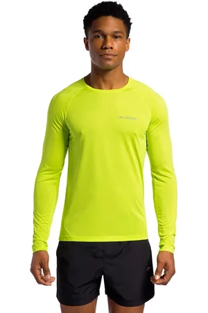 OLYMPIKUS Camiseta Runner Manga Longa 2.0 Masculina G Amarelo