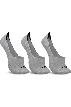 OLYMPIKUS Meia Ultra Invisível Masculina - Pacote com 3 Pares 39/44 Cinza