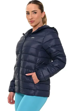 OLYMPIKUS Jaqueta Puffer Feminina P Azul