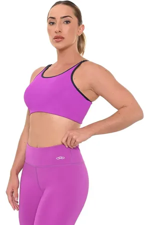 OLYMPIKUS Top Baixo Impacto Feminina GG Roxo