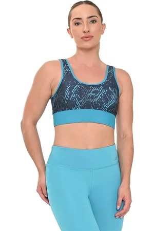 OLYMPIKUS Top Eleva Estampado Feminino GG Azul