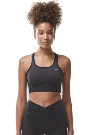 OLYMPIKUS Top Alto Impacto Feminino P Preto