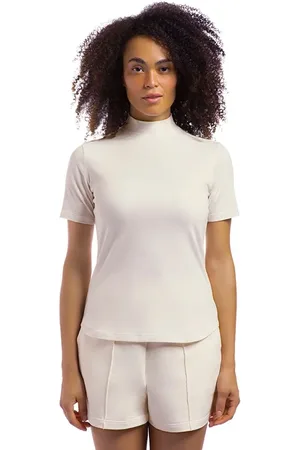 OLYMPIKUS Camiseta Comfy Gola Alta Feminina P Bege