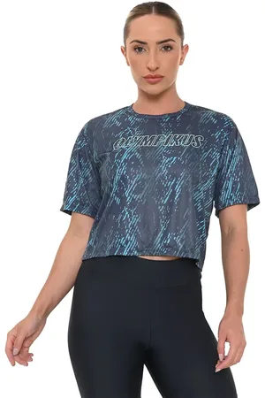 OLYMPIKUS Camiseta Box Complemento Feminina G Azul