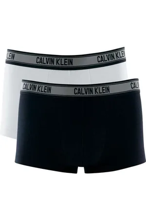Cuecas Calvin Klein Low Rise Trunk Print Preta/ Branca/ Mescla