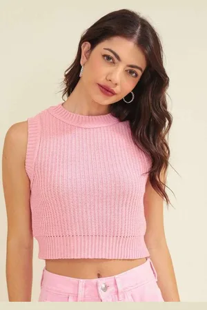 Suéter Tricot Trendyol Collection Coração Rosa - Faz a Boa!