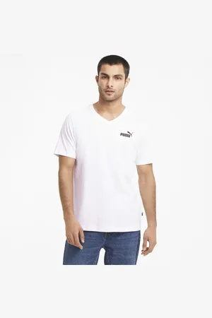 PUMA Camiseta Essentials V-Neck Masculina – Cor