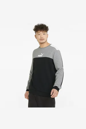 PUMA Moletom Essentials+ Block Crew Neck Masculino – Cor