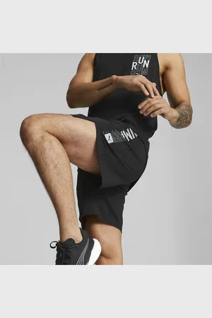 PUMA Shorts Plcd Graphic 7” Running Masculino – Cor