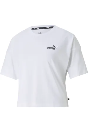 PUMA Camiseta Essentials Cropped Small Logo Feminina – Cor