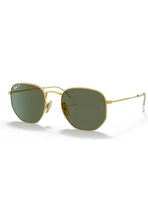 Ray-Ban HEXAGONAL TITANIUM Óculos de sol Armação Lentes Verde polarizado 51-21