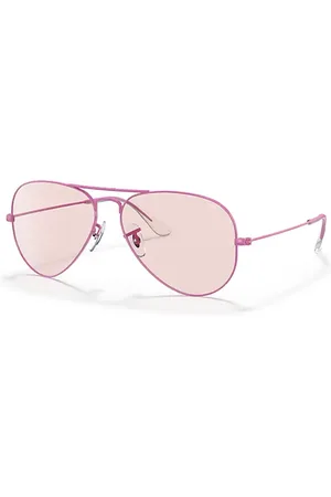 Ray-Ban AVIATOR SOLID EVOLVE Óculos de sol Armação Lentes Rosa 55-14