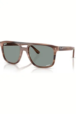 Ray-Ban RB2213CH CHROMANCE Óculos de sol Armação Havana/Marrom Lentes Azul polarizado 55-20