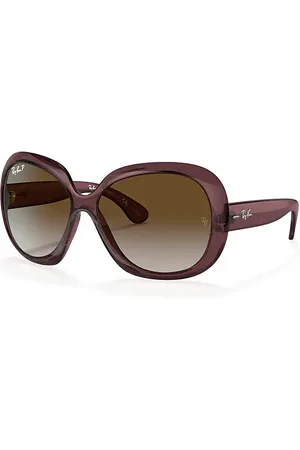 Ray-Ban JACKIE OHH II TRANSPARENT Óculos de sol Armação Lentes Cinza polarizado 60-14