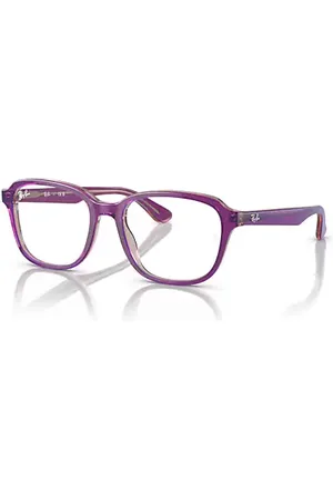 Ray-Ban RB1627 OPTICS KIDS Óculos de grau Armação Top Roxo, Rosa e Bege Lentes Lente de demonstração polarizado 46-16