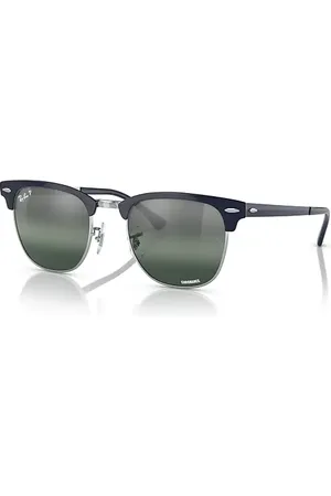 Ray-Ban CLUBMASTER METAL CHROMANCE Óculos de sol Armação Lentes Prata polarizado 51-21