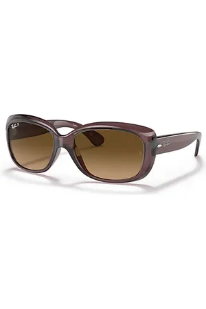 Ray-Ban JACKIE OHH TRANSPARENT Óculos de sol Armação Lentes Marrom polarizado 58-17