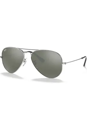 Ray-Ban AVIATOR MIRROR Óculos de sol Armação Lentes Cinza 55-14