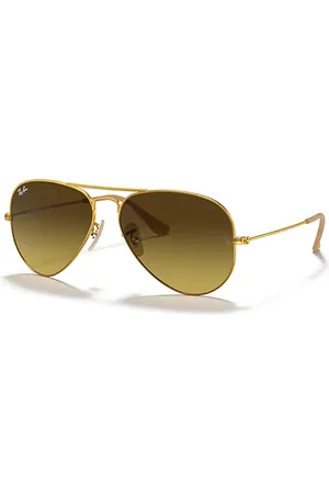 Ray-Ban AVIATOR GRADIENT Óculos de sol Armação Lentes Marrom 58-14