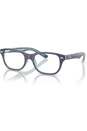 Ray-Ban RB1555 OPTICS KIDS Óculos de grau Armação Top Azul, Violeta e Azul-claro Lentes Lente de demonstração polarizado 46-16