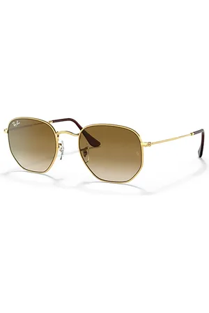 Ray-Ban HEXAGONAL Óculos de sol Armação Lentes Marrom 54-21