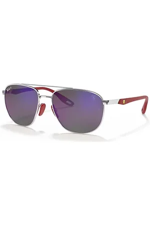Ray-Ban RB3659M SCUDERIA FERRARI COLLECTION Óculos de sol Armação Lentes Azul polarizado 57-17