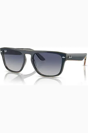Ray-Ban RB4407 Óculos de sol Armação Azul, Cinza e Marrom-claro transparente Lentes Cinza 57-19