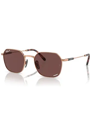 Ray-Ban JIM TITANIUM Óculos de sol Armação Lentes Violeta polarizado 53-20