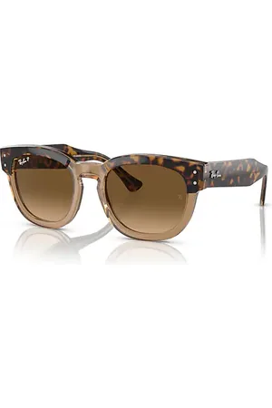 Ray-Ban MEGA HAWKEYE Óculos de sol Armação Lentes Marrom polarizado 53-21