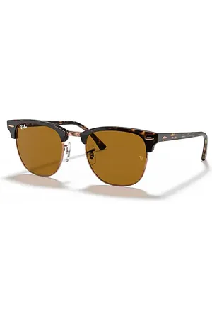 Ray-Ban CLUBMASTER CLASSIC Óculos de sol Armação Lentes Marrom 49-21