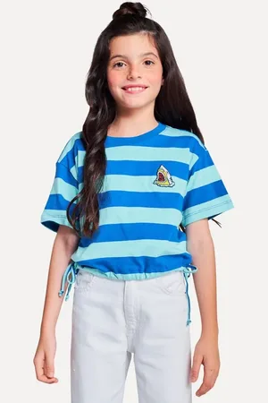 Reserva Camiseta Menina Cropped Listra Axe