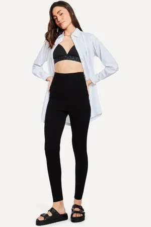 Reversa Legging Tricot Canelado