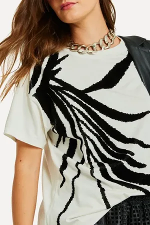 Reversa Camiseta Silk Folhagem
