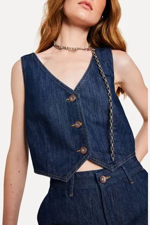 Reversa Mini Colete Jeans