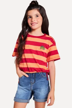 Reserva Camiseta Menina Cropped Listra Axe