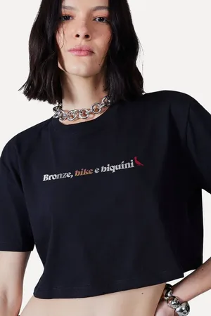 Reversa Cropped Bronze Bike E Biquini