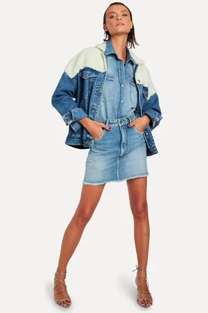 Reversa Saia Jeans High Blue