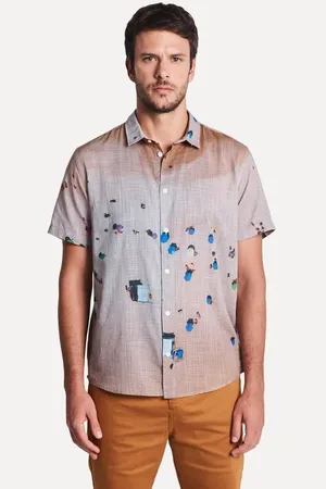 Reserva Camisa Estampada Mc Drone Beach