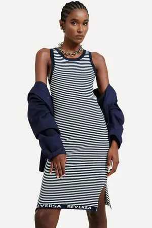 Reversa Vestido Tricot Nautico