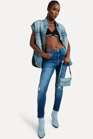 Reversa Calca Jeans Skinny Nick High Blue