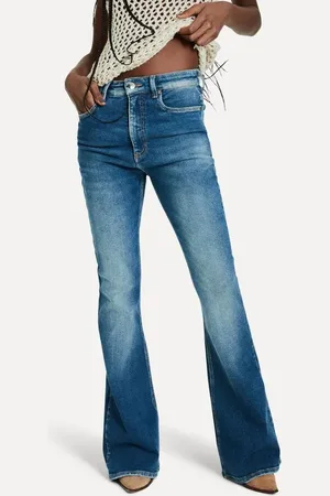 Reversa Calca Jeans Flare Nina High Blue