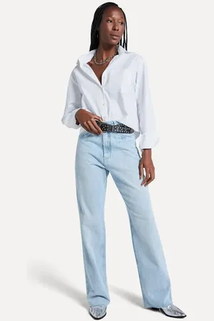 Reversa Calca Jeans Mini Wide Leg New Vintage