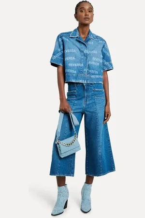 Reversa Calca Jeans Pantacourt High