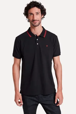 Reserva Polo Friso Bordado Flamengo Masculina