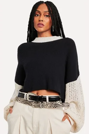 Reversa Blusa Tricot Bicolor